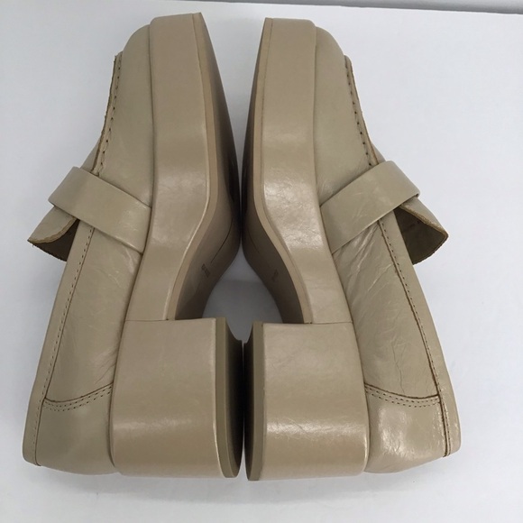 Dolce Vita Yonder Sesame Crinkle Patent Leather Platform Loafer NWOT Size 8 - Picture 6 of 11